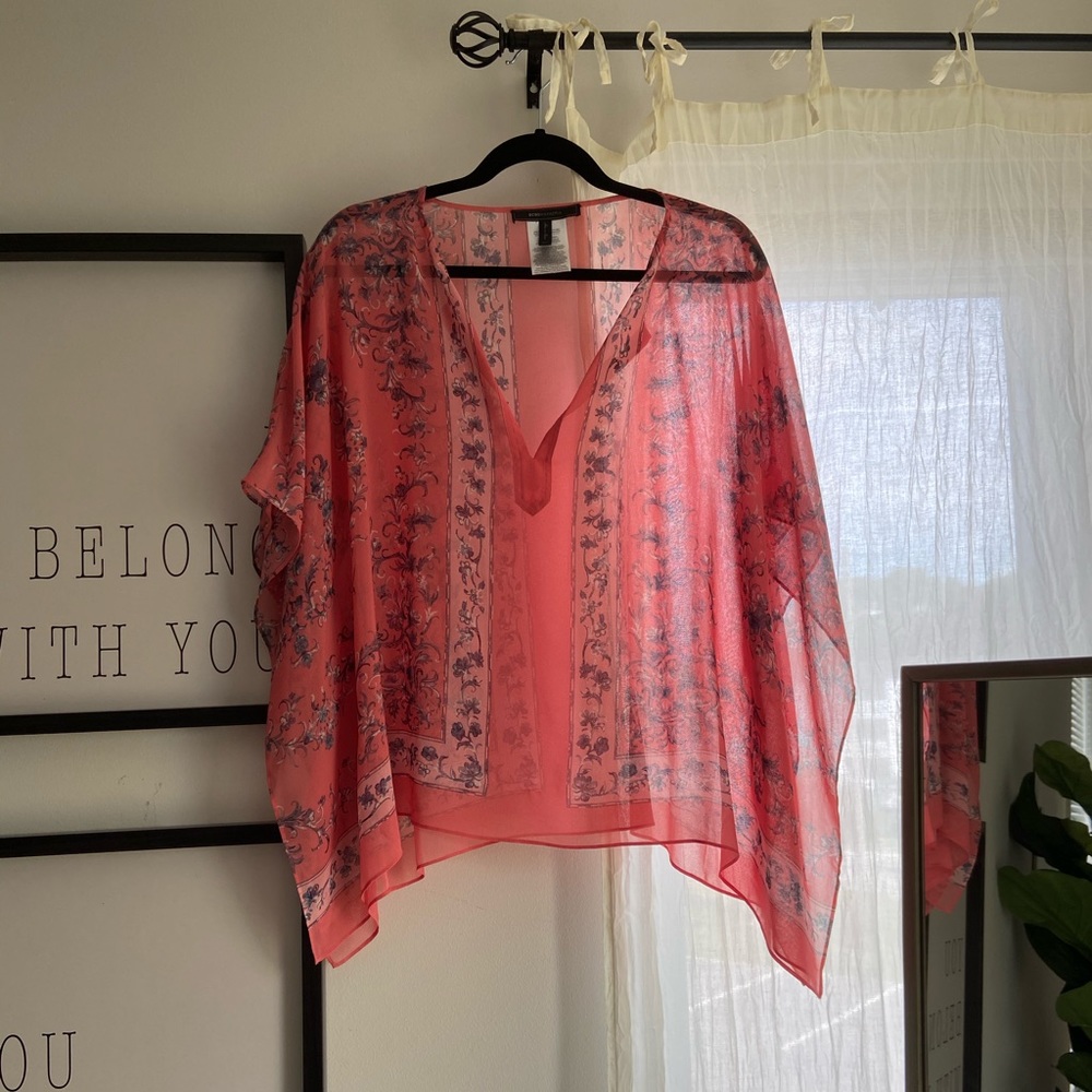 BCBG Maxazria Sheer Blouse